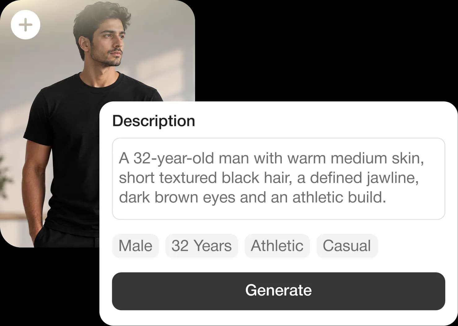 Define your identity with description and reference assets