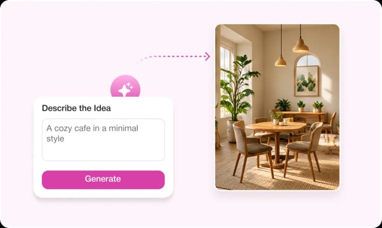 Describe an idea and build a recognizable visual identity