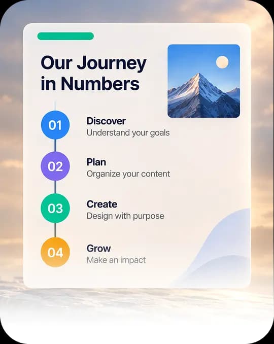 Final infographic visual with journey steps and imagery