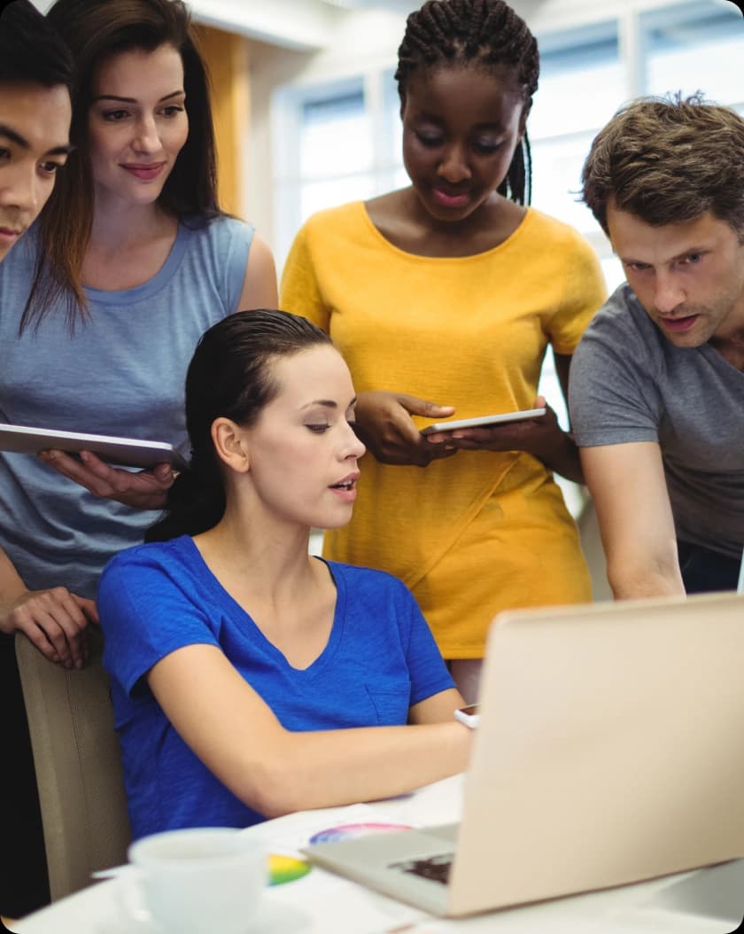 Modern Creative Teams working together
