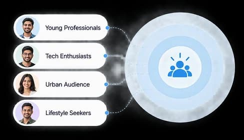 Audience segments mapped to campaign targeting