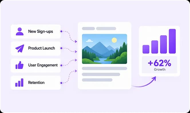 Growth and CRM email campaign flows for lifecycle stages